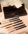 Pocket surgical kit used by Dr. Rollin T. Burr while stationed at Fort Lowell. Tucson, AZ.