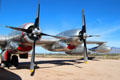Prop & jet engines of Boeing Superfortress KB-50J aerial tanker at Pima Air & Space Museum. Tucson, AZ.