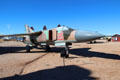 Mikoyan-Gurevich Flogger-K MiG-23MLD fighter jet at Pima Air & Space Museum. Tucson, AZ.