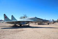 Mikoyan-Gurevich Fulcrum A MiG-29 jet interceptor at Pima Air & Space Museum. Tucson, AZ.