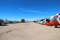 Collection of MiGs & helicopters at Pima Air Museum. Tucson, AZ.