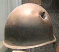 M1 steel helmet with flak hole at Pima Air Museum. Tucson, AZ.