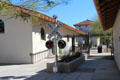 Tucson passenger depot landscaping with crossbuck. Tucson, AZ.