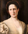 Young woman in white dress painting attrib. Jacopo da Pontormo of Italy at University of Arizona Museum of Art. Tucson, AZ.