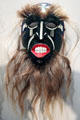 Yaqui native Pahkola human mask from Sonoran coast Mexico at Arizona State Museum. Tucson, AZ.
