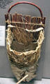 Apache native basketry cradle board at Arizona State Museum. Tucson, AZ.