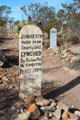 Tomb marker of John Heath Taken from jail & hanged by Bisbee mob at Boothill Cemetery. Tombstone, AZ.