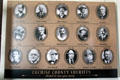 Photos of past Cochise County Sheriffs at Tombstone Courthouse Museum. Tombstone, AZ.