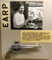 Wyatt Earp revolver at Tombstone Courthouse Museum. Tombstone, AZ.