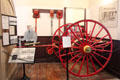 Firefighting display with hose cart at Tombstone Courthouse Museum. Tombstone, AZ.