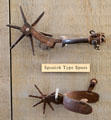 Spanish type spurs at Tombstone Courthouse Museum. Tombstone, AZ.