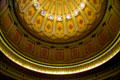 Decorated layers of California State Capitol dome interior. Sacramento, CA.
