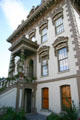 Facade details of Leland Stanford Mansion. Sacramento, CA.