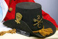 Second California Cavalry Civil War "Hardee" hat at California State Military Museum. Sacramento, CA.