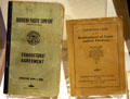 Railway union documents at California State Railroad Museum. Sacramento, CA.