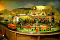 Part of model railway display at California State Railroad Museum. Sacramento, CA.