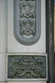 Cast iron facade of Francis William Fratt Building in Old Sacramento. Sacramento, CA.