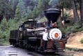 Yosemite Mountain-Sugar Pine Railroad steam locomotive. Fish Camp, CA.