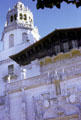 Facade carvings of Hearst Castle. CA