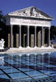 Greek-temple-style structure above Neptune's Pool at Hearst Castle. CA.