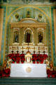 High altar of Santa Clara de Asis Mission. San Jose, CA.