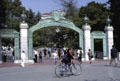 Sather Gate on UC Berkeley campus. Berkeley, CA.