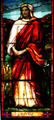 Stained glass window of Hannah in Memorial Church at Stanford University. Palo Alto, CA.