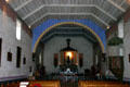 Church interior of San Antonio de Padua Mission. Jolon, CA.