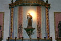 Statue of San Antonio de Padua in Mission named after him. Jolon, CA.