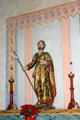 Statue of saint in San Antonio de Padua Mission. Jolon, CA.