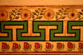 Painted border of Madonna Chapel in Santa Ines Mission. Solvang, CA.