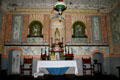 Interior & High Altar of La Purisima Mission church. Lompoc, CA.