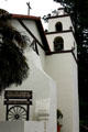 San Buenaventura Mission bell tower & buttress. Ventura, CA.