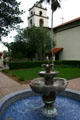 San Buenaventura Mission courtyard & fountain. Ventura, CA.