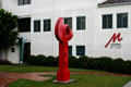 Monterey Museum of Art with sculpture Parenthesis by Norma Lewis. Monterey, CA.
