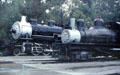 Steam locomotives at Travel Town railway museum in Griffith Park. Los Angeles, CA.