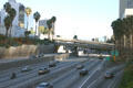 Harbor Freeway through downtown Los Angeles. Los Angeles, CA.