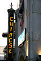 Mann's Chinese Theatre sign. Hollywood, CA.