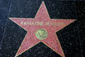 Katharine Hepburn star on Hollywood Walk of Fame. Hollywood, CA.