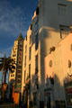 Hollywood History Museum facade at sunset. Hollywood, CA.
