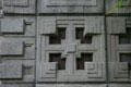Details of Wright's cement blocks for Storer House. Los Angeles, CA.
