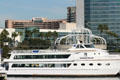 Endless Dreams tour boat before Westin & Hyatt Hotel complexes. Long Beach, CA.