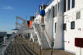 Upper decks of Queen Mary. Long Beach, CA.