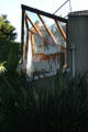 Glass skylight under chain link of Frank O. Gehry house. Santa Monica, CA.