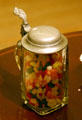 Jelly beans in German beer stein, once kept in Reagan's oval office at Reagan Museum. Simi Valley, CA.