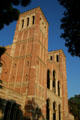 Church-like Royce Hall is UCLA's main auditorium theater derived from St. Ambrosio in Milan. Los Angeles, CA.
