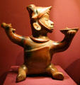 Colima ceramic male figure from Mexico at Fowler Museum. Los Angeles, CA.