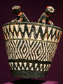 Bamileke beaded headdress from Cameroon at Fowler Museum. Los Angeles, CA.