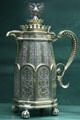 Russian flagon by Ivan Semenovich Gubkin of Moscow at Fowler Museum. Los Angeles, CA
