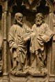 Paul & James the Great on Christ + Apostles altarpiece from Eu in Normandy at LACMA. Los Angeles, CA.